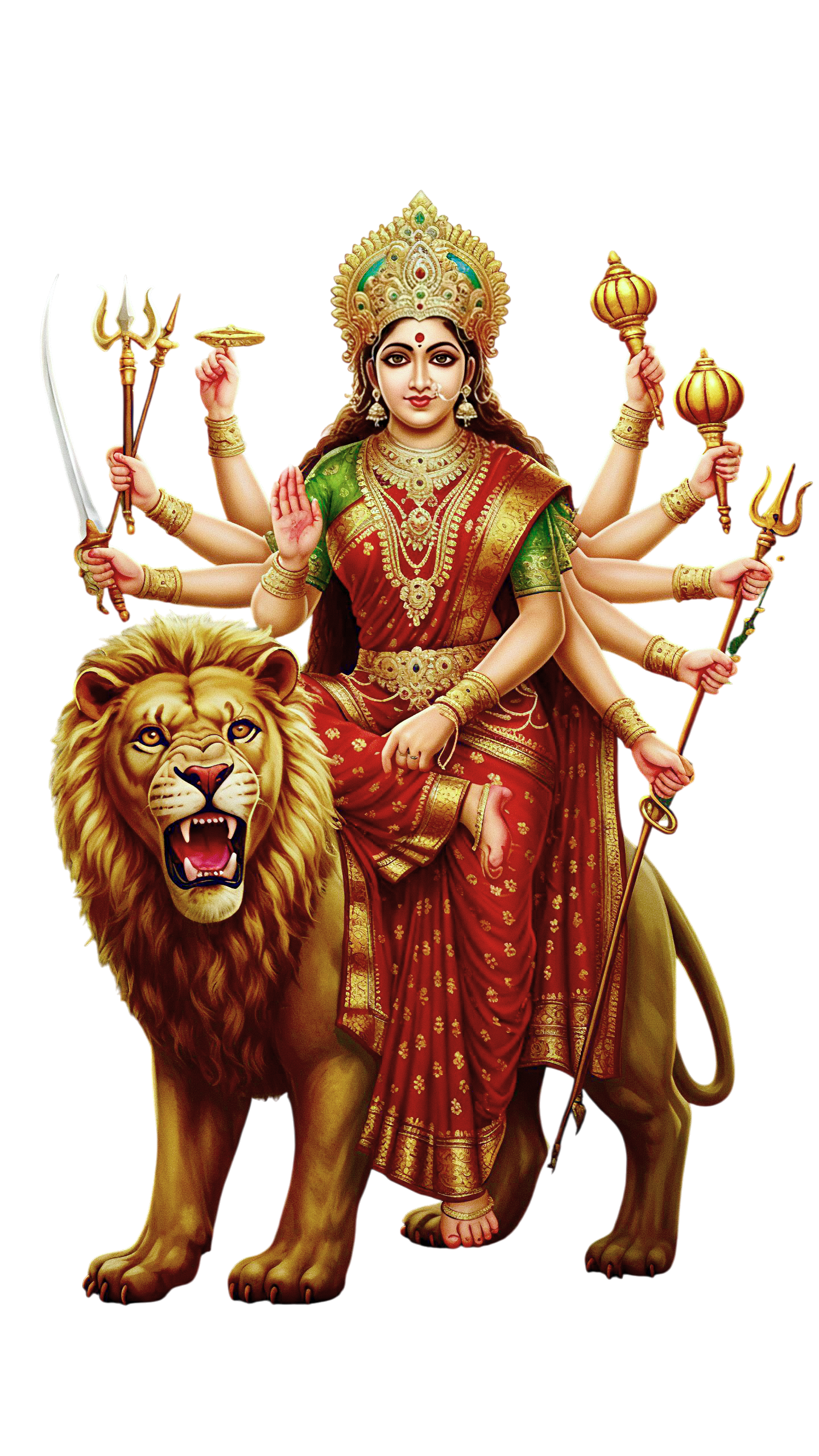 Durga Ji HD PNG Image (3)