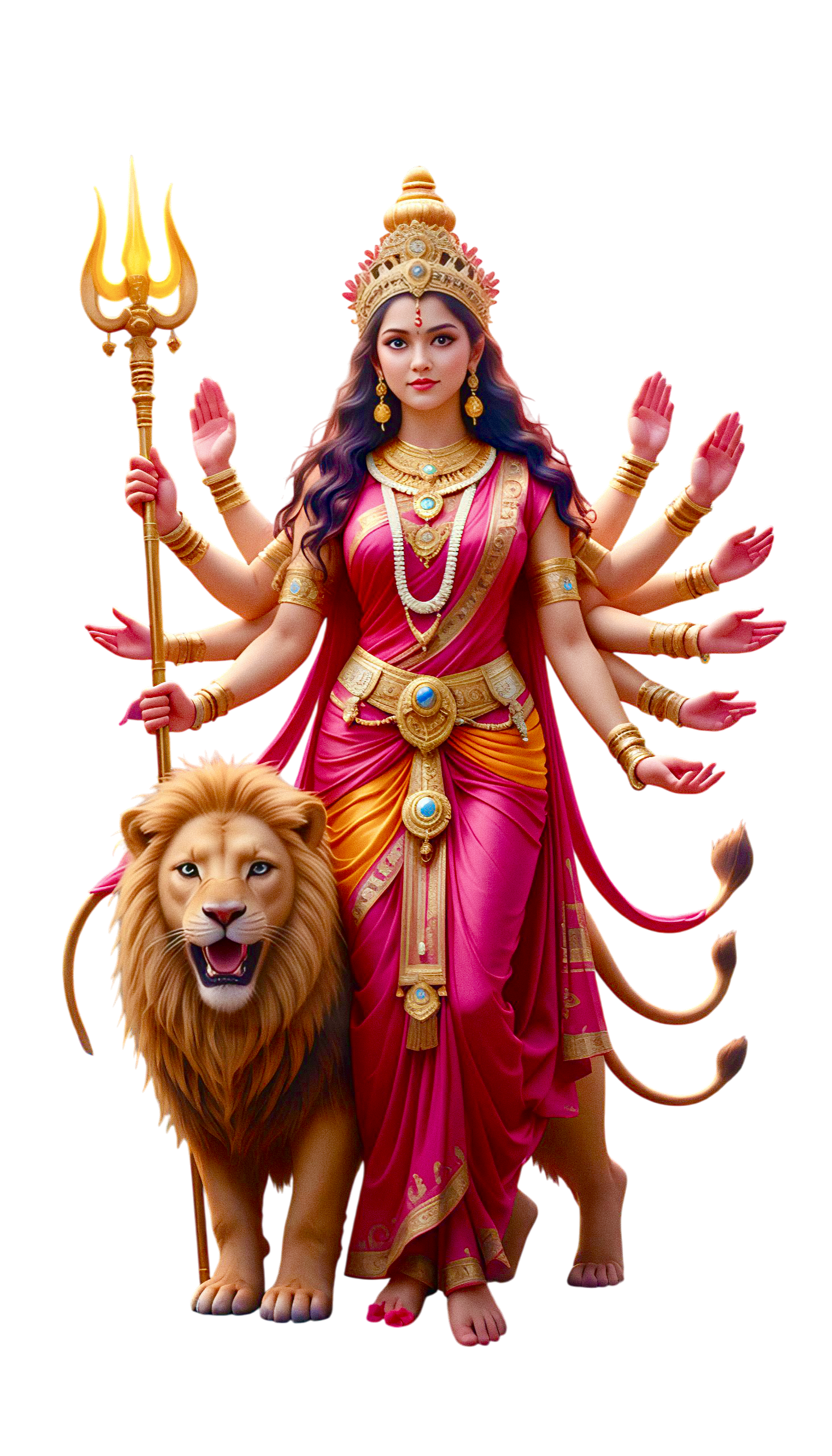 Durga Ji HD PNG Image (10)