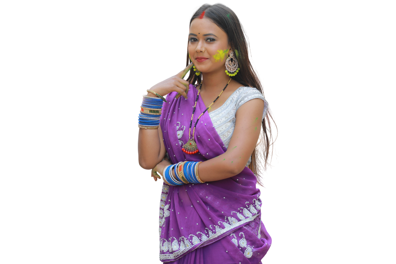 Bhojpuri Modal With Color And Pichkari (2)