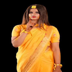 Bhojpuri Modal In Haldi HD PNG