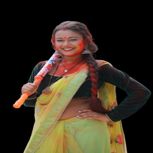 Bihari Woman With Color And Pichkari Hd Png (7)